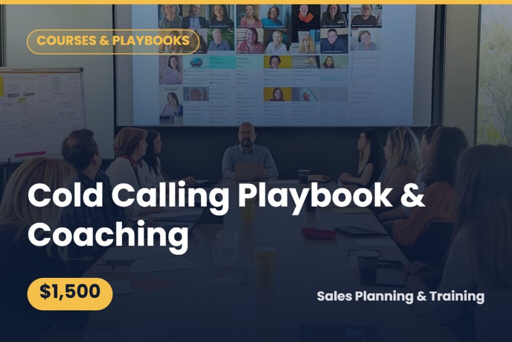 Cold Calling Playbook & Coaching — $1,500